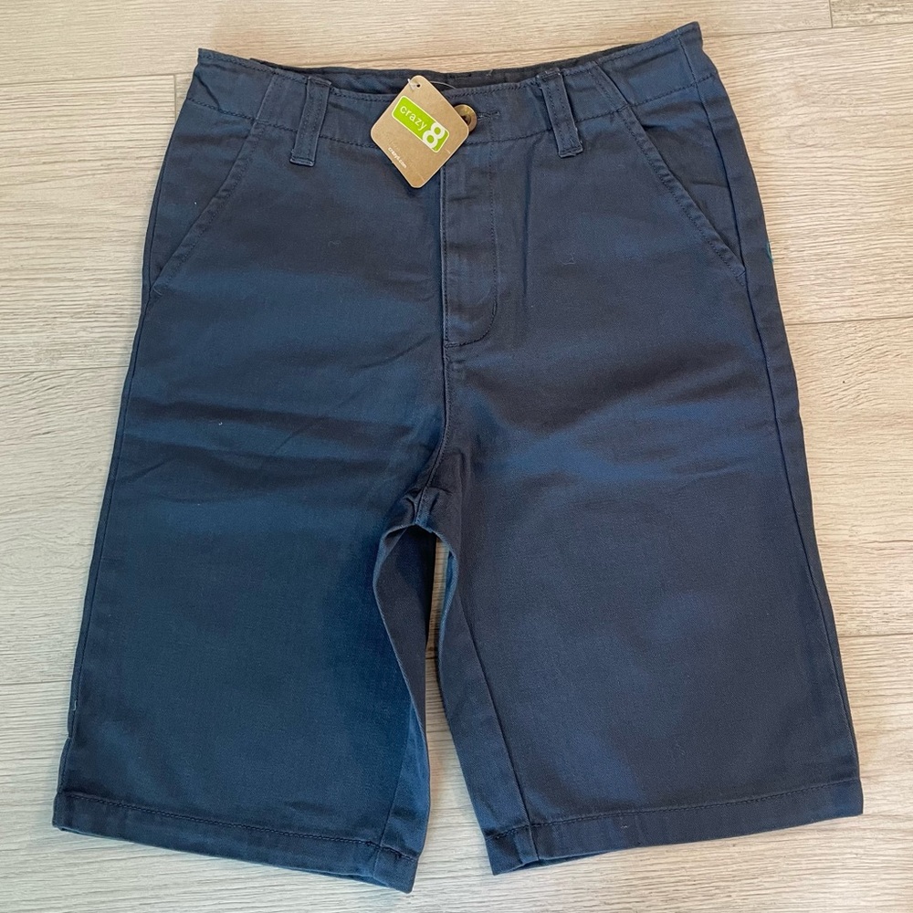 NWT Crazy 8 Blue Shorts, Size 12, Adjustable Waist